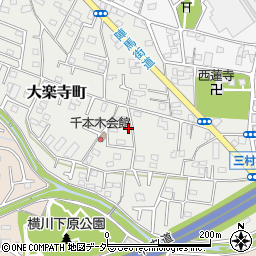 東京都八王子市大楽寺町601周辺の地図