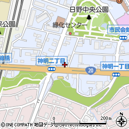 島田工務店　日野営業所周辺の地図