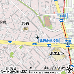 東京都世田谷区北沢5丁目5周辺の地図
