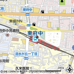すき家京王リトナード東府中店周辺の地図