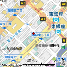 東京都中央区銀座6丁目14-20周辺の地図