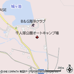 千人塚公園オートキャンプ場周辺の地図