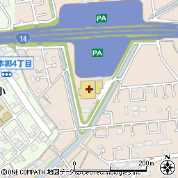 京葉道路　幕張ＰＡ上り周辺の地図