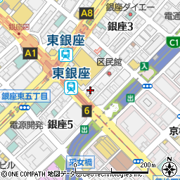文明堂カフェ 東銀座店周辺の地図