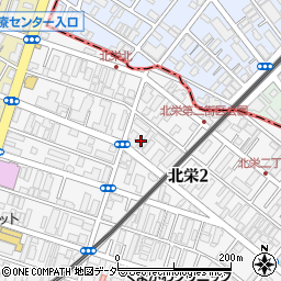 千葉県浦安市北栄2丁目周辺の地図