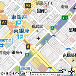 東京都中央区銀座4丁目14-15周辺の地図