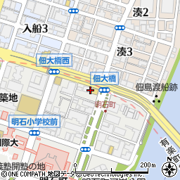 東京都中央区明石町3周辺の地図