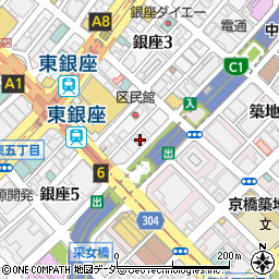 東京都中央区銀座4丁目14周辺の地図