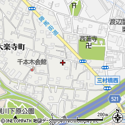 東京都八王子市大楽寺町590周辺の地図