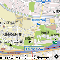 永泉寺坂児童遊園周辺の地図