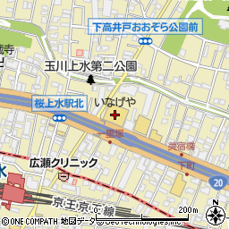 いなげや杉並桜上水店周辺の地図