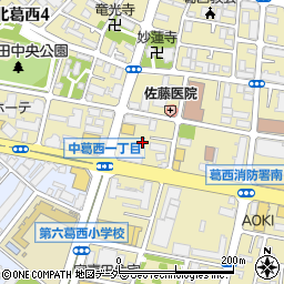 東京都江戸川区中葛西1丁目1周辺の地図