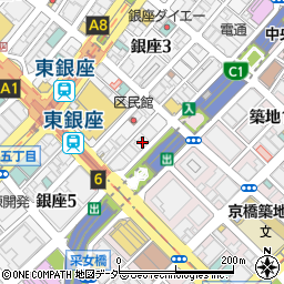 東京都中央区銀座4丁目14-6周辺の地図