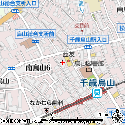 株式会社十勝たちばな　烏山本店周辺の地図