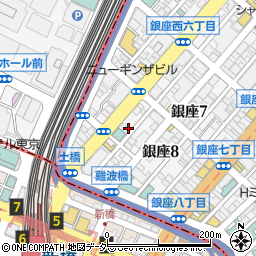 東京都中央区銀座8丁目4-6周辺の地図
