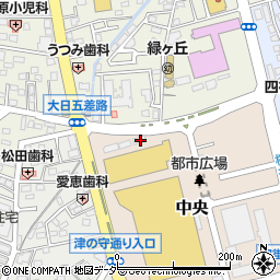 千葉県四街道市中央1周辺の地図