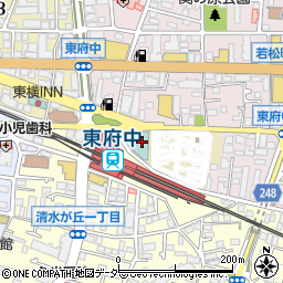 東京都府中市若松町1丁目4-1周辺の地図