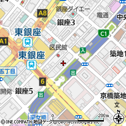 東京都中央区銀座4丁目14-17周辺の地図