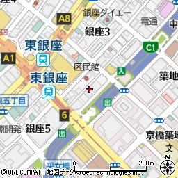 東京都中央区銀座4丁目14-16周辺の地図