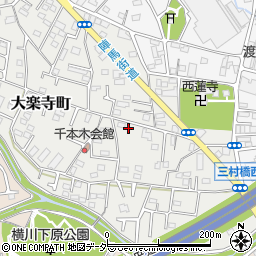 東京都八王子市大楽寺町595周辺の地図
