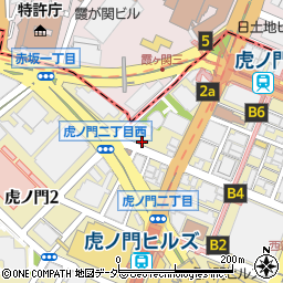 東京都港区虎ノ門1丁目2-15周辺の地図