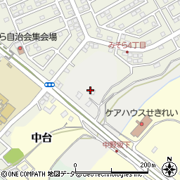 千葉県四街道市中野周辺の地図