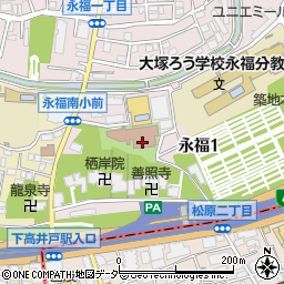 永福南　社会福祉ガーデン周辺の地図