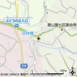 山梨県甲州市勝沼町菱山3326周辺の地図