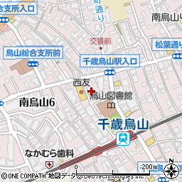 サンドラッグ千歳烏山店周辺の地図