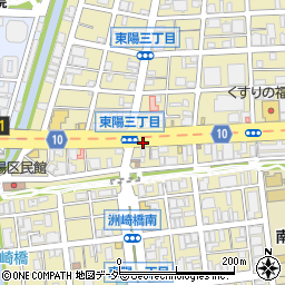 東京都江東区東陽3丁目周辺の地図