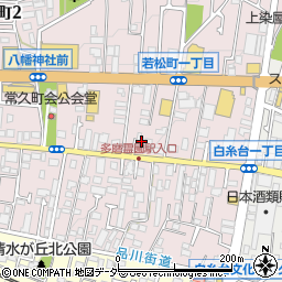 東京都府中市若松町1丁目29-2周辺の地図