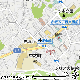 ＰＡＲＫＲＯＵＧＥ赤坂檜町周辺の地図