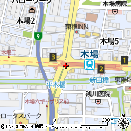 木場駅周辺の地図
