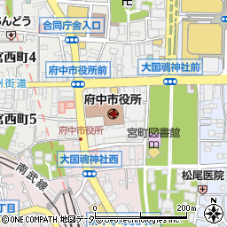 〒183-0000 東京都府中市（以下に掲載がない場合）の地図