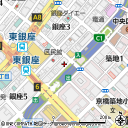 東京都中央区銀座4丁目14-3周辺の地図