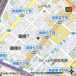 東京都中央区銀座7丁目8-18周辺の地図