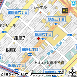 フェラガモ銀座本店周辺の地図