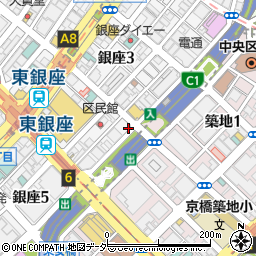 東京都中央区銀座4丁目14-2周辺の地図