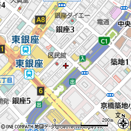 東京都中央区銀座4丁目14-19周辺の地図