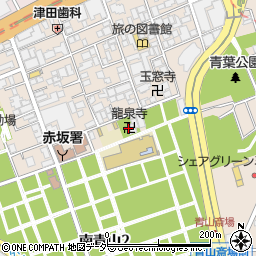 龍泉寺周辺の地図