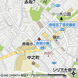 フラットＫ赤坂１２周辺の地図