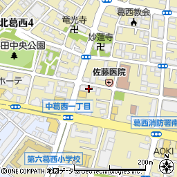 東京都江戸川区中葛西1丁目1-7周辺の地図