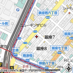 東京都中央区銀座8丁目4-2周辺の地図