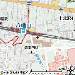 八幡山駅周辺の地図