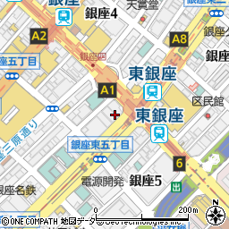 鍛冶屋文蔵 東銀座店周辺の地図