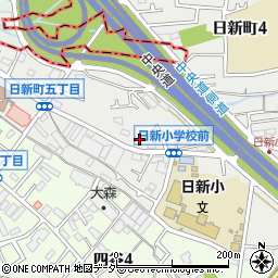 東京都府中市日新町5丁目43周辺の地図