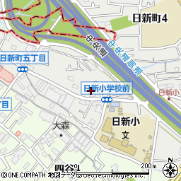 東京都府中市日新町5丁目周辺の地図