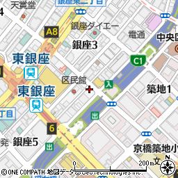 東京都中央区銀座4丁目14-1周辺の地図