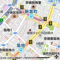 東銀座・築地　ACE　Dental　Clinic周辺の地図