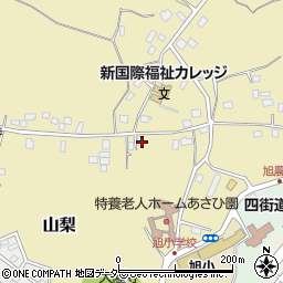 千葉県四街道市山梨1404-2周辺の地図